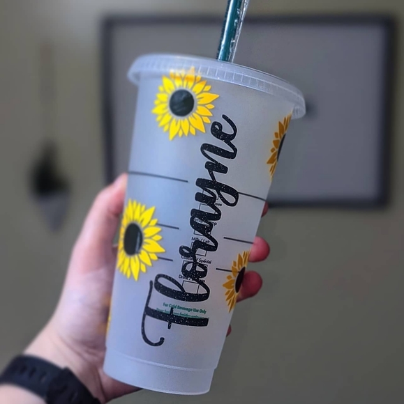 sunflower starbucks tumbler - Picture 5 of 5